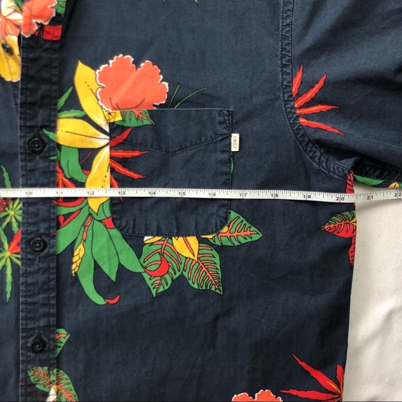 Obey Propaganda floral Hawaiian vintage shirt SzM - Picture 6 of 8